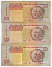 Angola, 1000 Kwanzas, 1991, (plein De 3) Banco Nacional De Angola - $10.93