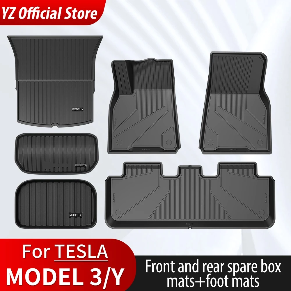 High Quality TPE Foot Pad For Tesla Model 3 Y Custom Floor Liner Fully - £201.43 GBP+