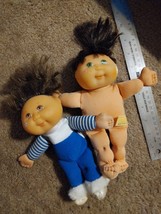 GUC 2- 1995 Mattel Cabbage Patch Kids  9&quot; Dolls. Missing clothing! - $19.79