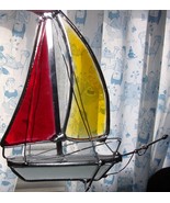 Stain Glass Sailboat Suncatcher - $17.82 CAD