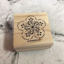 Stamping’ Up Rubber Stamp Intricate Flower 1.75” Wood Mounted Square Crafts - $7.91