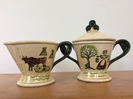 Vintage Metlox Pottery Poppytrail Homestead Provincial Creamer Milk Suga... - £29.63 GBP