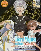 Toaru Majutsu No Index Season 1-3 Vol.1-74 End + 4 Specials + Movie Ship From US - £41.11 GBP