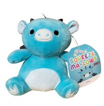 NWT Squishmallow Squeeze Mallows 7” Plush Grey the Dragon Blue Target Ex... - £12.14 GBP