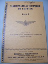 1943 WW2 Navy Aeronautics Mathmatical Techniques of Lofting Booklet 24 - $460.95 MXN