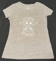 Rachel Zoe Dark Gray V Neck No Coffee No Workee Graphic Tee Size Medium ... - $185.03 MXN
