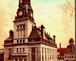 Città Hall Costruzione Fall Fiume Massachusetts Ma 1900s Udb Cartolina - $4.78