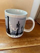 Starbucks CITY MUG Collector Series White &amp; Blue LONDON Travel Coffee Cup Mug – - £11.68 GBP