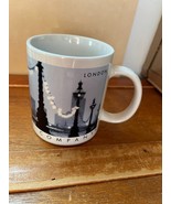 Starbucks CITY MUG Collector Series White &amp; Blue LONDON Travel Coffee Cu... - $14.89