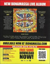 Joe Bonamassa British Blues Explosion Live ad 8 x 11 advertisement 2018 print - £3.37 GBP