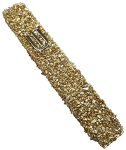 Luxurious gold / black pebble stones mezuzah case from Israel mezuza 12c... - £22.85 GBP