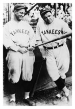 Babe Ruth And Lou Gehrig Admiring Baseball Bat New York Yankees 4X6 Photo - £6.27 GBP