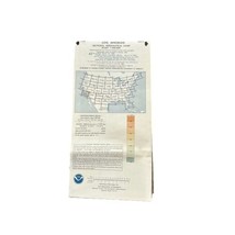 VTG NOAA Sectional Aeronautical Chart Map of Los Angeles Oct. 1987 20.5&quot; X 55&quot; - $30.00