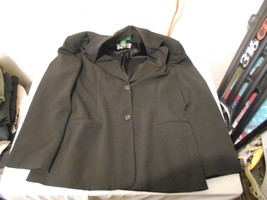 Polo Ralph Lauren Womens Women 14 Jacket Blazer Sport Suit Coat Black 41069 - $39.36