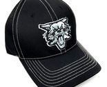 Blackout Kentucky Wildcats Mascot Logo Black Curved Bill Adjustable Hat - £14.06 GBP
