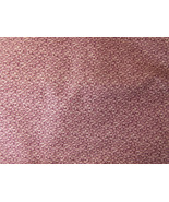 Cotton Fabric Dark Pink / Burgundy Print 46&quot; Wide x 2.5 Yards Long - £19.16 GBP