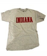 80s Russell Athletics Vtg Indiana Hoosiers University Gray Men’s T-Shirt... - $664.47 MXN