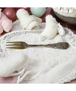 Antique Victorian Silver Plated Baby Fork Handled Embossed Word Baby - $13.02 CAD