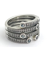 Authentic PANDORA Shimmering Ocean Ring, Frosty Mint, Sz 5, 191002CZF-50... - $103.93 CAD