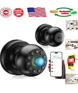 Fingerprint Door Lock with Real Button Keypad - Sturdy Aluminum, No App ... - $83.91 CAD