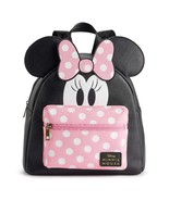 Disney&#39;s Minnie Mouse Peek-A-Boo 3D Minnie Backpack Adjustable Straps Pi... - $918.57 MXN