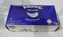 Kleenex Ultra Soft Facial Tissues 1 Box 110 Total Tissues BOX MAYBE DAMA... - £3.97 GBP