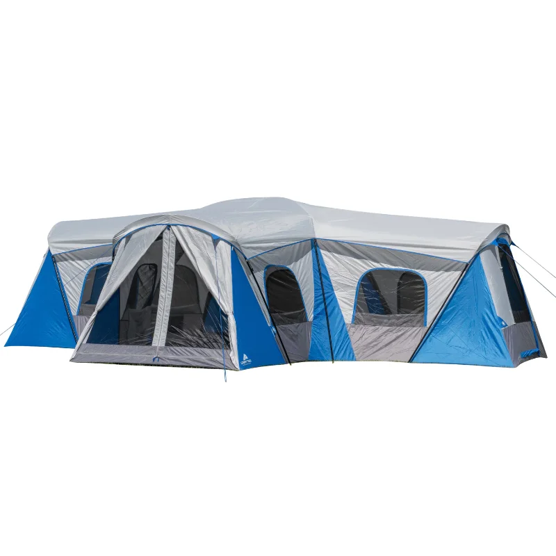 Ozark trail 16 person 3 room family cabin tent with 3 entrances thumb200