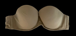 Cacique Size 42B Strapless Bra Nude Beige Boost Multi-Way Womens Lane Bryant - £29.68 GBP