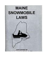 Maine 1997 Snowmobile Laws And Regulations Vintage 1st Printing Booklet E72 - £7.46 GBP