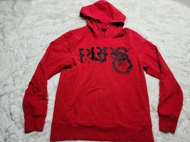 PRPS Goods Co Bruised Never Broken Red PRPS Med Hoodie Original Denim Di... - €7,79 EUR