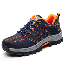 Men Working Safety Boots Plus Size Outdoor Steel Toe Breathable Sneakers Protect - £57.86 GBP