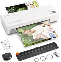 Laminator, 9&quot; Thermal Laminator Machine For A4, A5, A6, Hot &amp; Cold, White - £33.80 GBP