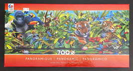CEACO Panoramic Jigsaw Puzzle : Jungle 700 Piece, 34&quot;x12&quot;. Used, complete. - $13.00
