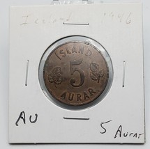 Iceland coin 5 Aurar 1946 km# 9 - $2.47