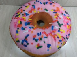 iScream Sugar-riffic sprinkle donut shaped microbead plush throw pillow ... - £16.25 GBP