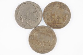 Lot of 3 Buffalo Nickels (1923-S, 1928-D and S) in Fine to VF Condition - £38.92 GBP
