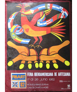 Vintage Poster Torre Vaxeras Spain Arts and Crafts Fair Madrid - $67.75