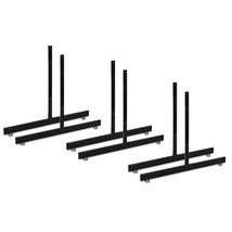 Only Garment Racks Black Gridwall&quot;T&quot; Base Rectangular Tube with Levelers (Econom - $42.95+