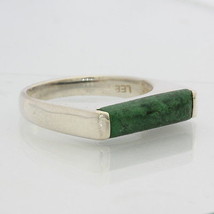 Mawsitsit Green Burmese Maw Sit Sit Gem Unisex Handmade Silver Ring size 9.25 - $113.05