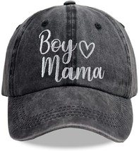 Boy Mama Baseball Caps For Women, Embroidered Cotton Denim,, From Shanvanke. - £31.95 GBP