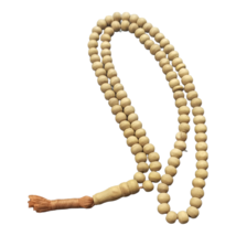 Light wood rosary, 99 grains, very old,  fragrant, historical heads - £51.16 GBP