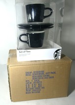 Starbucks 2 Coffee Porcelain mugs 3oz WITH Saucers, CHINA 2013 ,NEW - $345.00