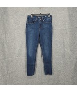 Seven7 Jeans Womens 8 Blue Tummy less High Rise Skinny Dark Wash Stretch... - $13.88