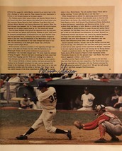 Moose Skowron Autographed Signed 1991 Kellogg’s Magazine Page N.Y. Yankees w/COA - £15.81 GBP