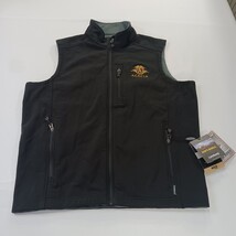 Landway Soft Shell Vest Men's Size Medium Black ACACIA Logo 3-Layer Bonded image 10