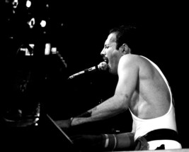 Queen Freddie Mercury Wembley Stadium in concert at piano 16x20 Poster - £15.71 GBP