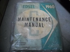 1960 Ford Edsel Maintenance Service Atelier Réparation Manuel Livre OEM - £70.80 GBP