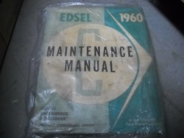 1960 Ford Edsel Maintenance Service Atelier Réparation Manuel Livre OEM - £67.31 GBP