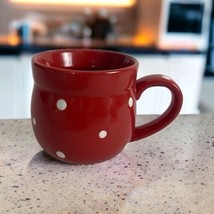 Temp-tations by tara Red polka dot mug in box 12 oz. 3.5&quot; high Replacement - £16.00 GBP