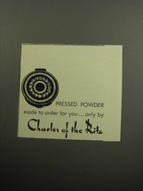 1957 Charles of the Ritz Pressed Powder Advertisement - £14.54 GBP